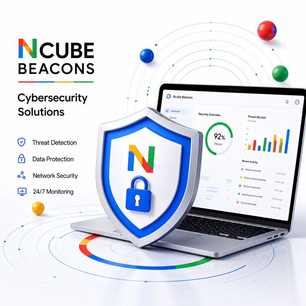 Ncube Beacons — Cybersecurity Solutions — product screen by MoksFix