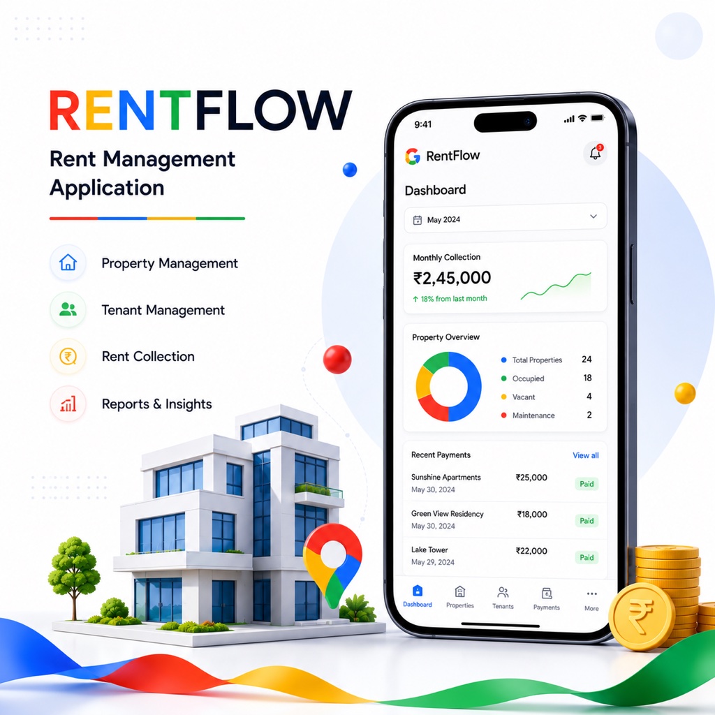 RentFlow — Rent Management — product screen by MoksFix